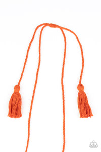 Between You and MACRAME Necklace (Blue, Orange)