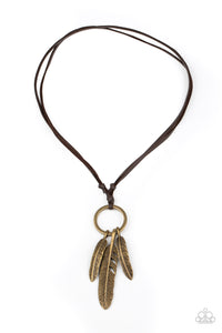 Bird Watcher Brown Necklace