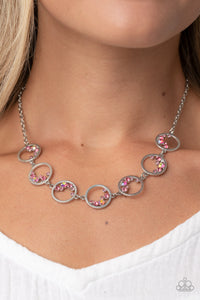 Blissfully Bubbly Necklace (Blue, White, Pink)