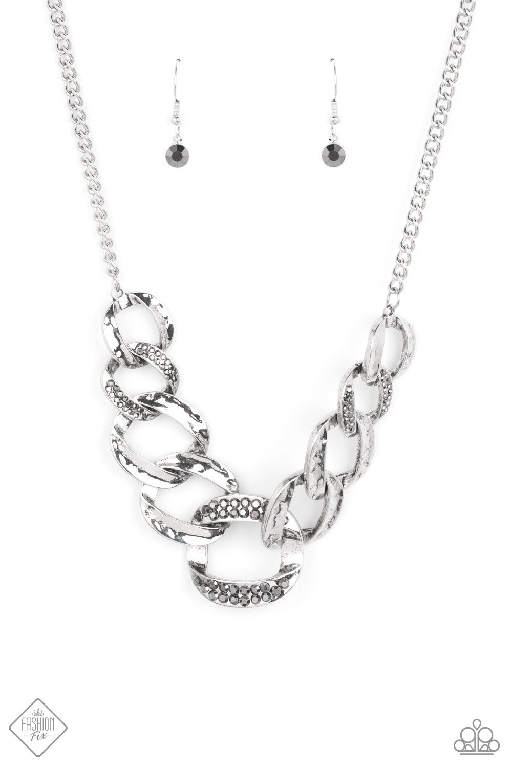 Bombshell Bling Silver Necklace