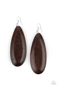 Tropical Ferry Earring (Red,Brown)