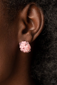 Bunches of Bubbly Earrings (Pink, White)