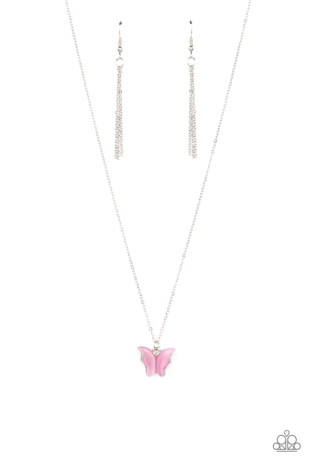 Butterfly Prairies Pink Necklace
