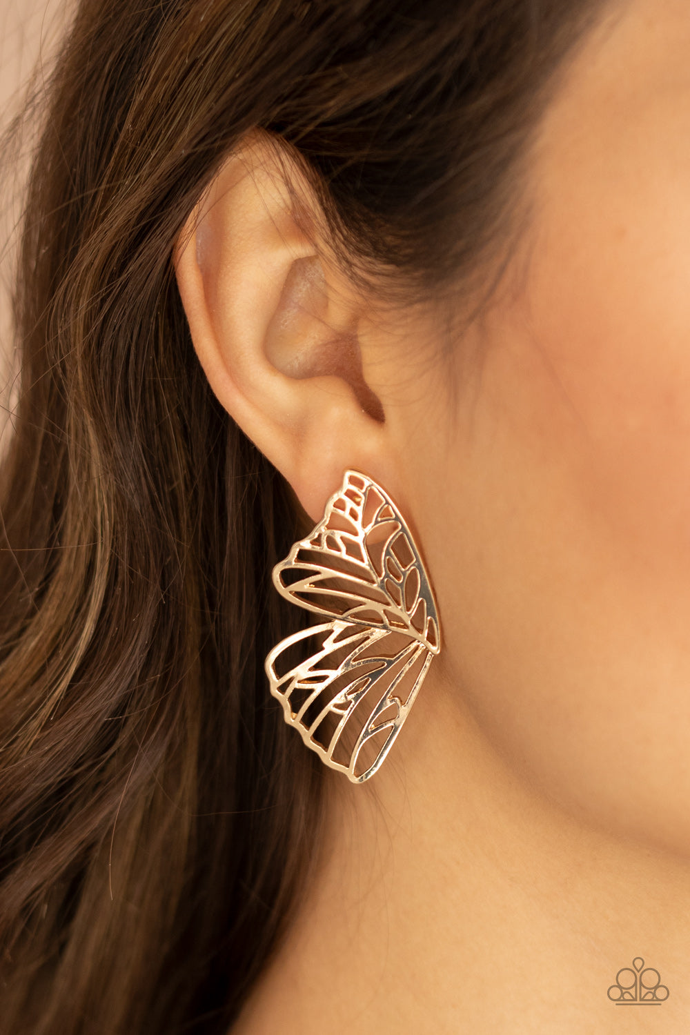 Butterfly Frills Earring (Copper, Gold)