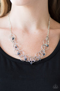 You Can't Handle The Sparkle! Blue Necklace