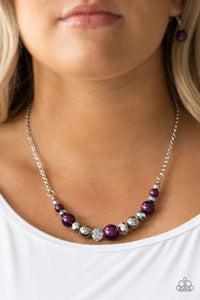 The Big-Leaguer Purple Necklace