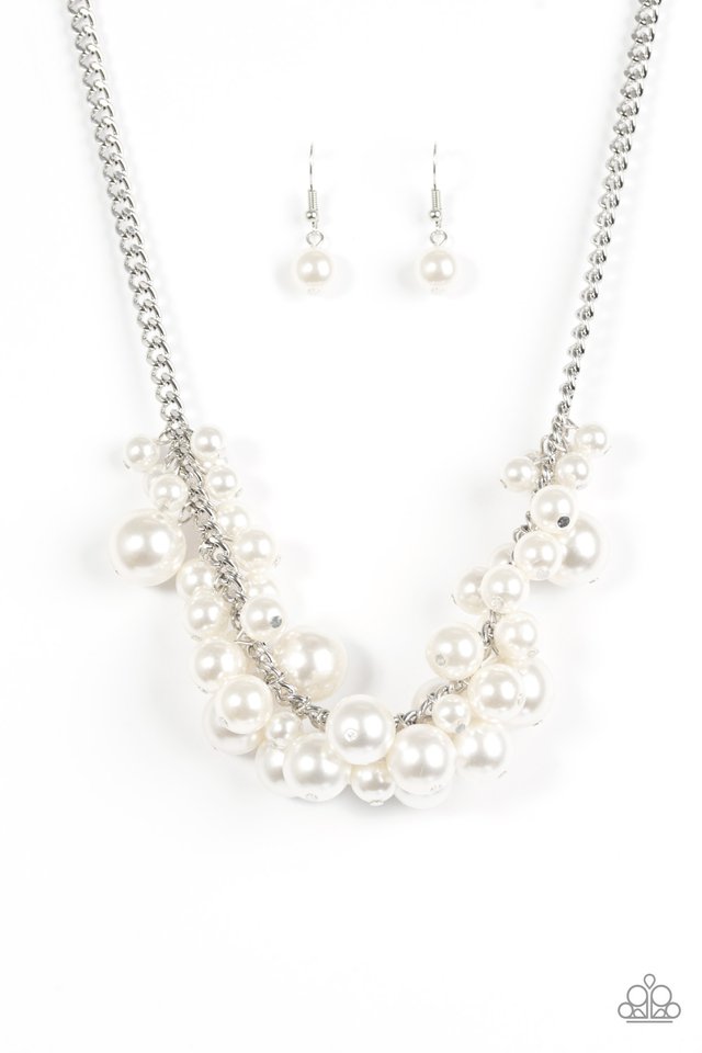 Glam Queen White Necklace