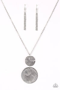 Spin Your Wheels Silver Necklace