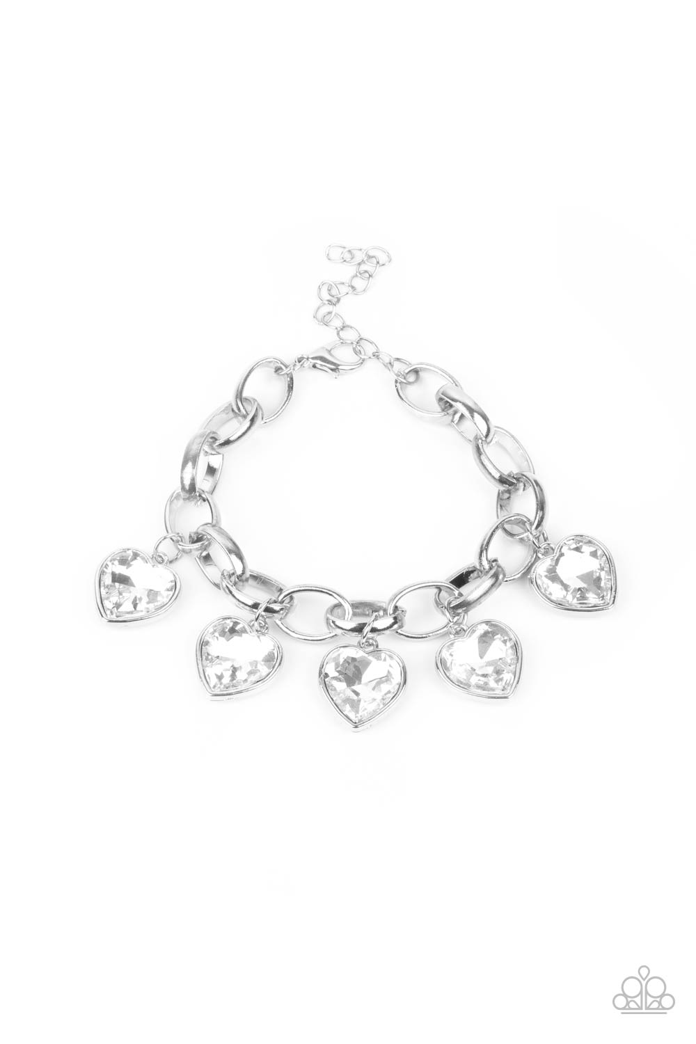Candy Heart Charmer White Bracelet