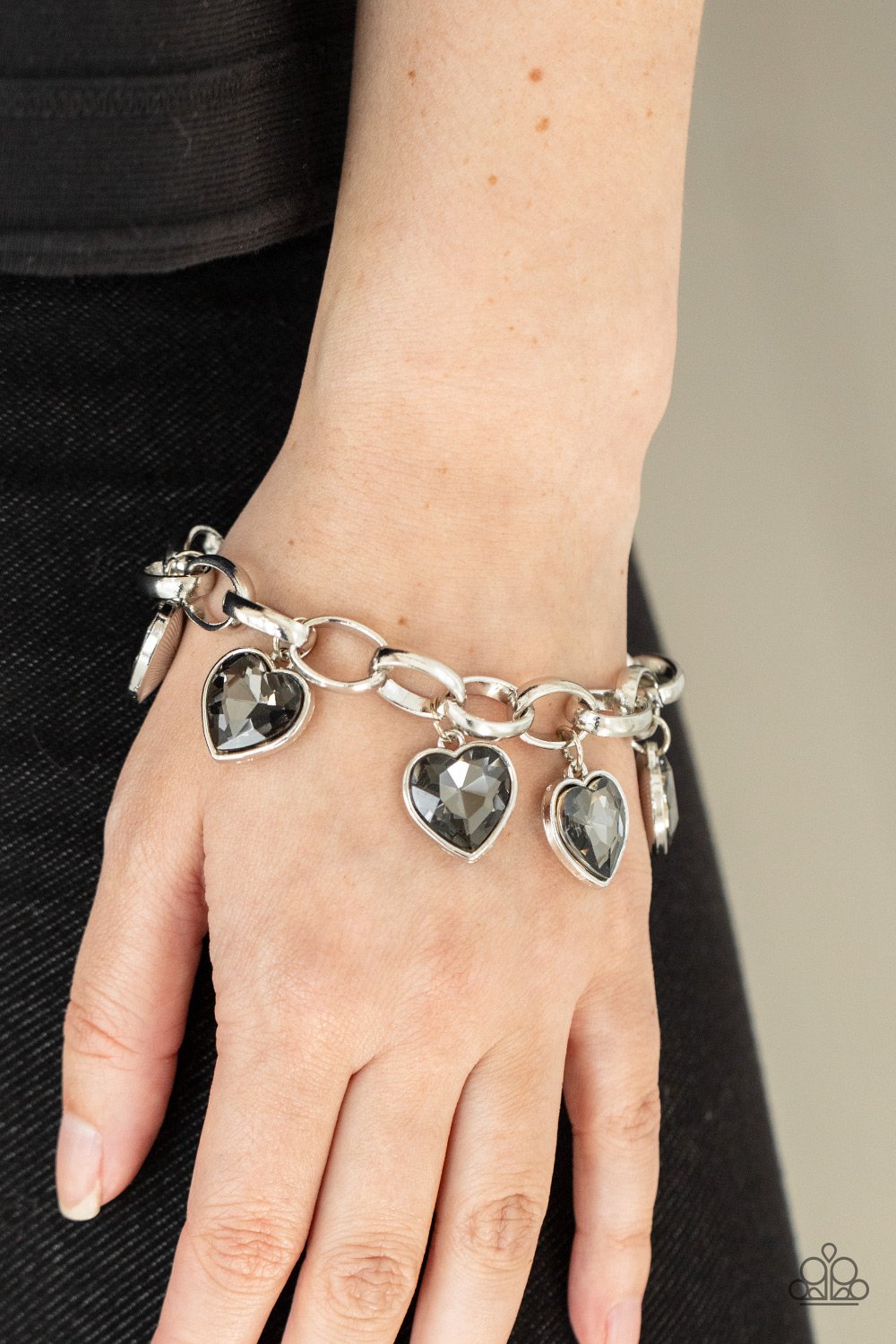 Candy Heart Charmer Silver Bracelet