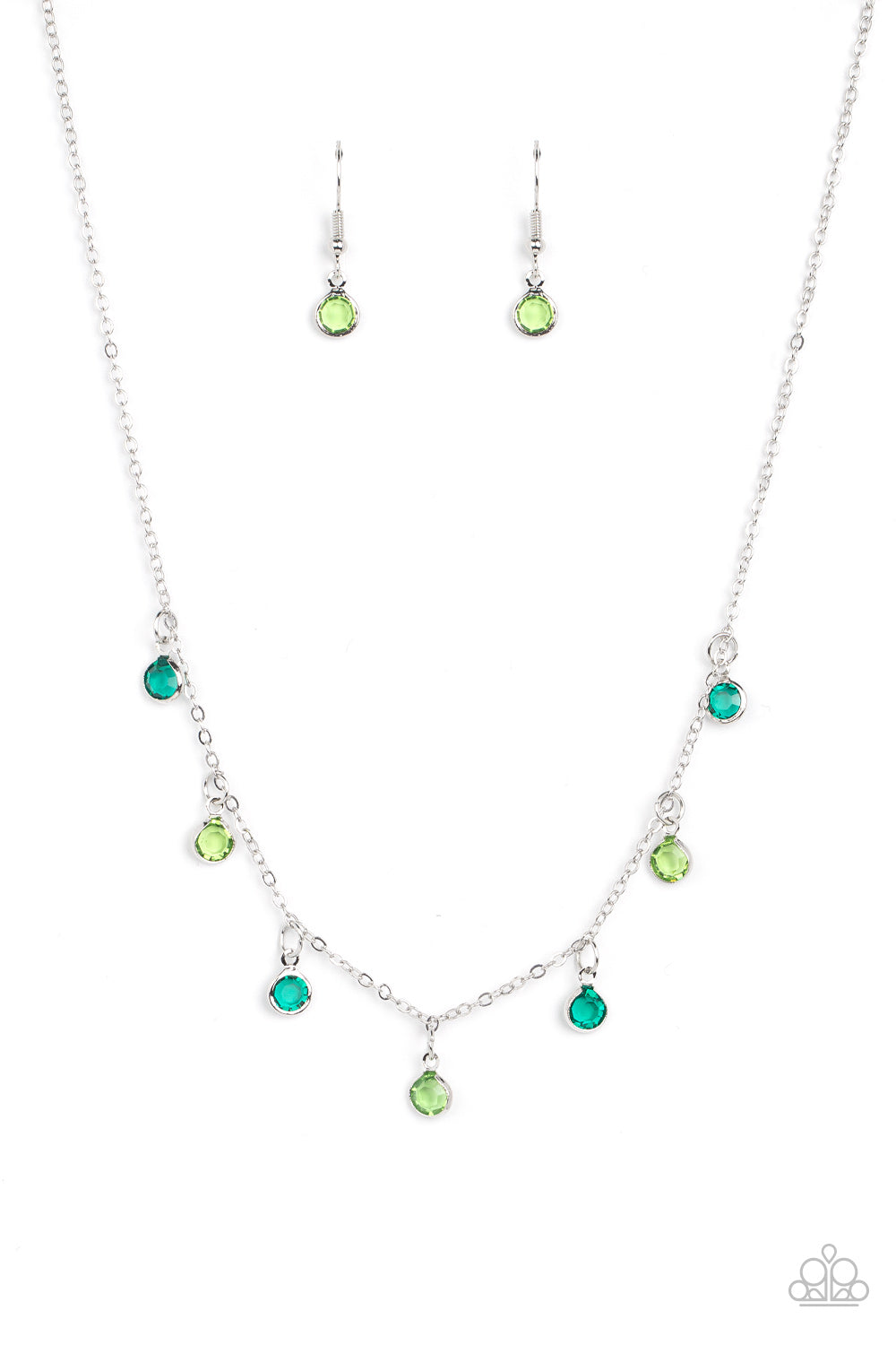 Carefree Charmer Necklace (Green, Multi)