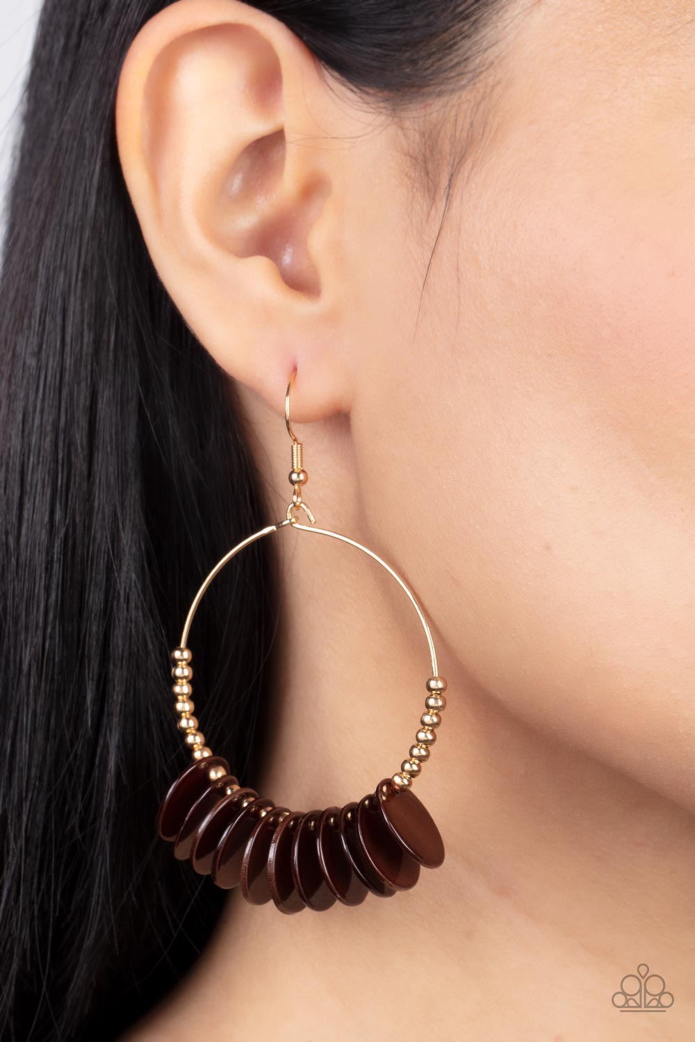 Caribbean Cocktail Brown Earring