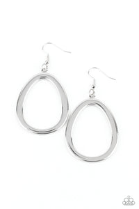 Casual Curves Silver Earring