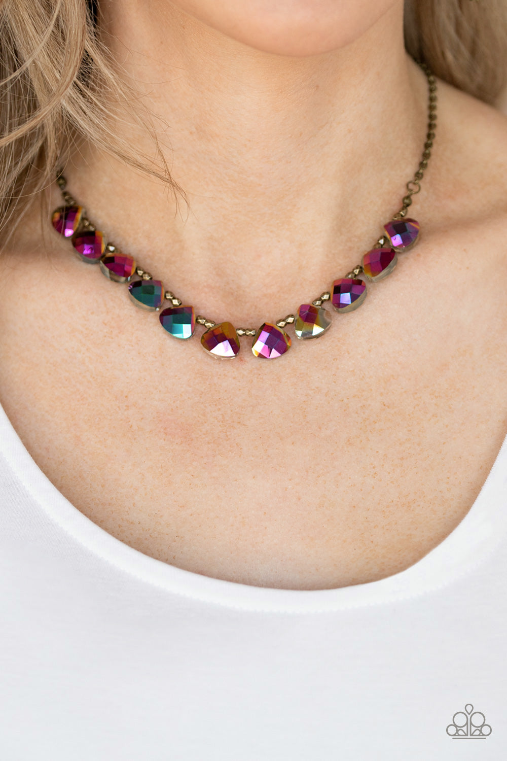 Catch a Fallen Star Brass Necklace