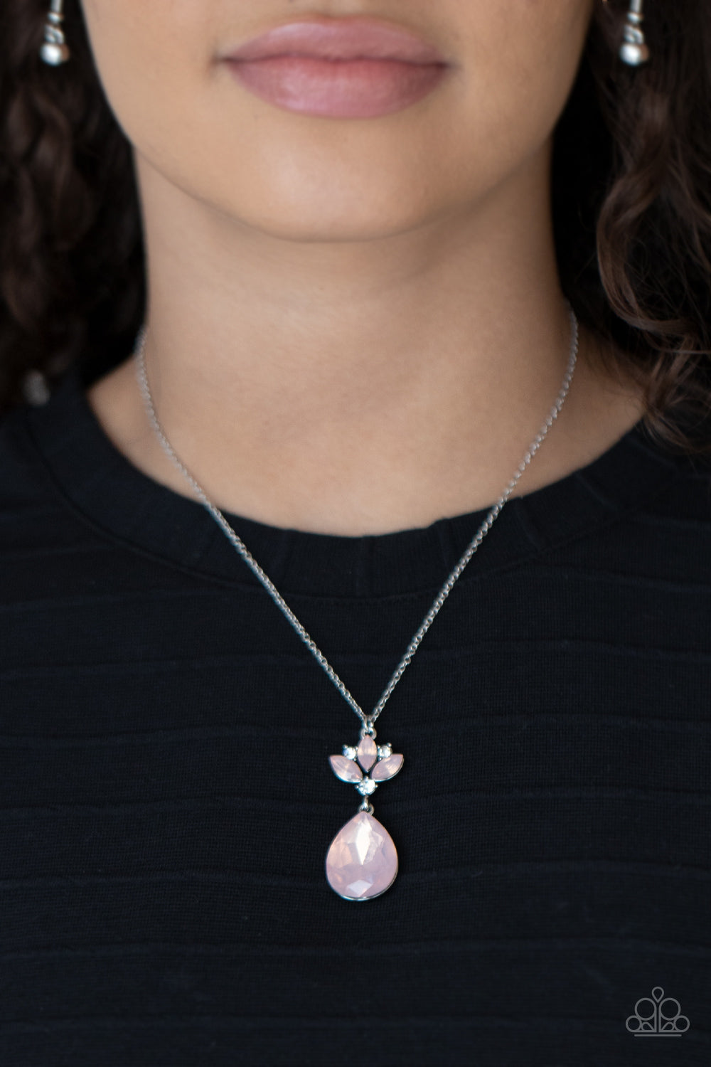 Celestial Shimmer Pink Necklace
