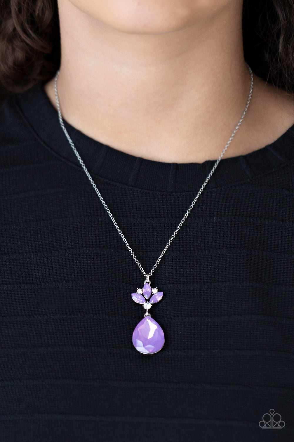 Celestial Shimmer Purple Necklace