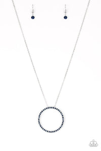 Center Of Attention Necklace (Green, White, Blue)