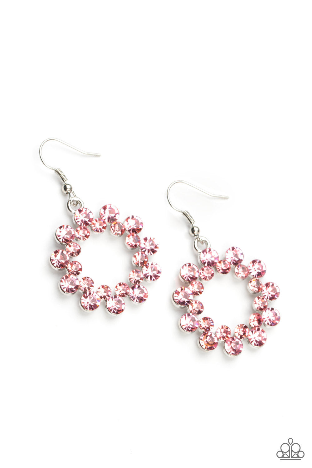 Champagne Bubbles Pink Earrings