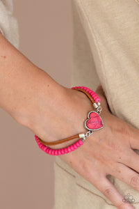 Charmingly Country Bracelet (Pink, Yellow)