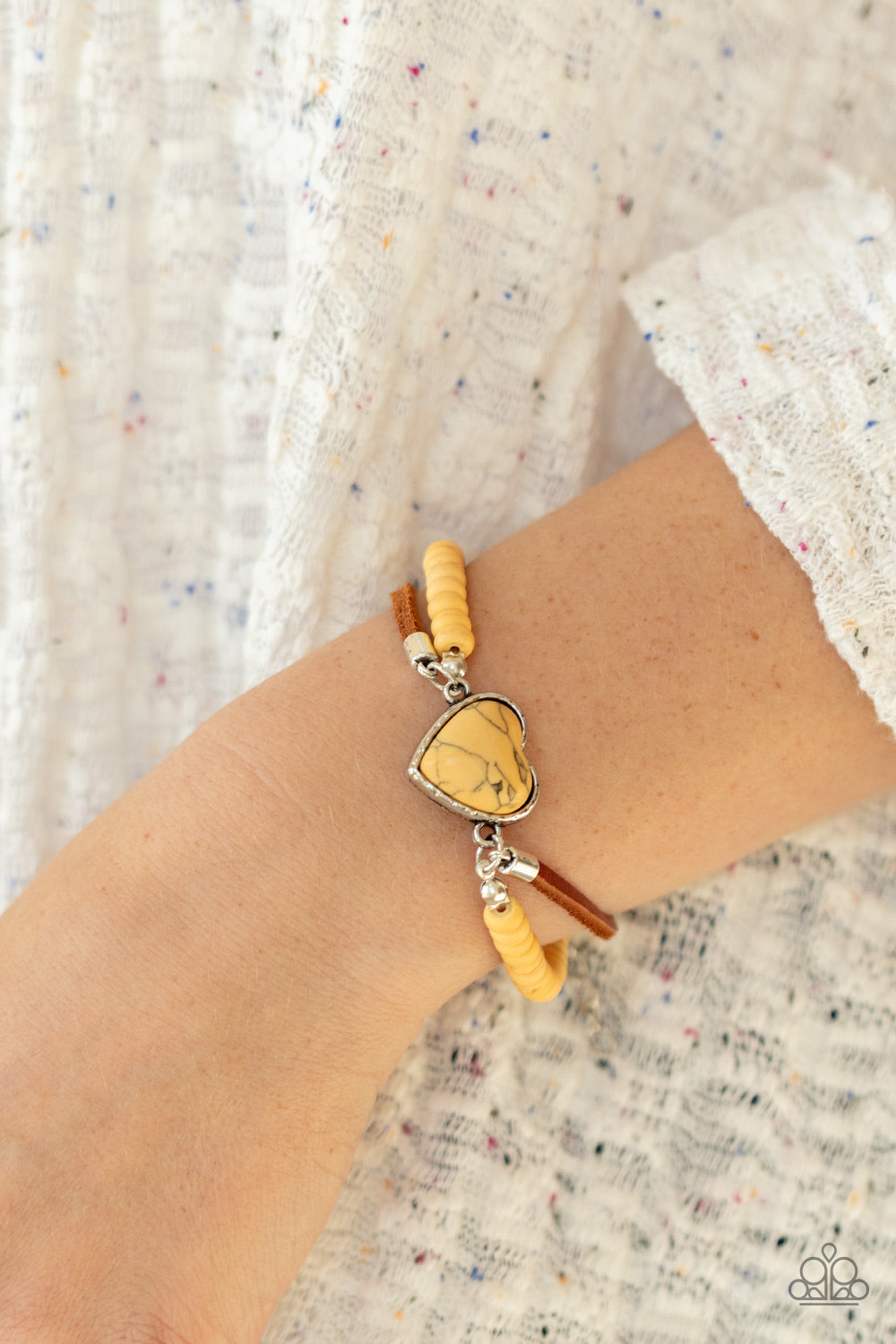 Charmingly Country Bracelet (Pink, Yellow)