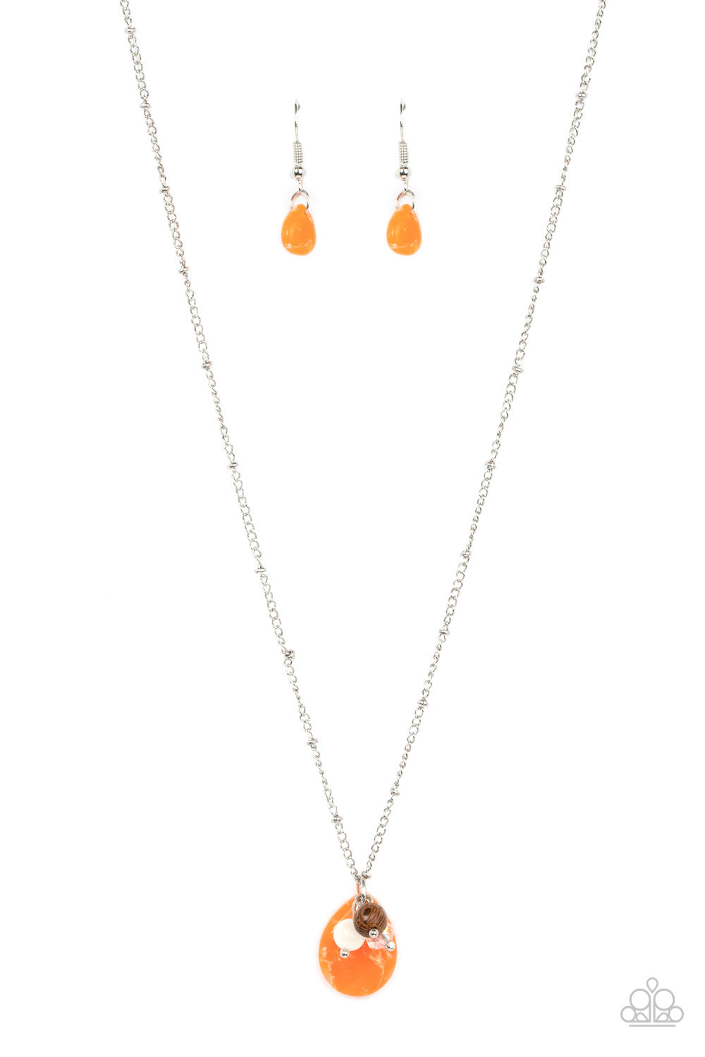 Cherokee Canyon Necklace (Orange, White)