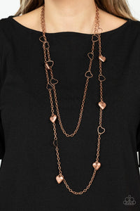 Chicly Cupid Necklace (Copper, Silver)