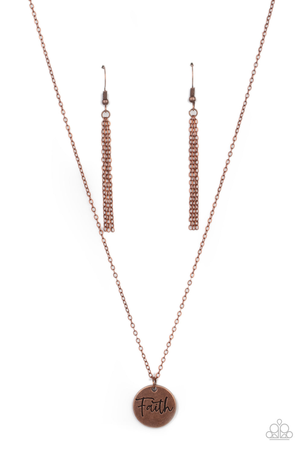 Choose Faith Necklace (Brass, Silver, Copper)