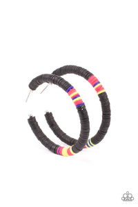 Colorfully Contagious Earring (Black, Red, Blue, Orange)