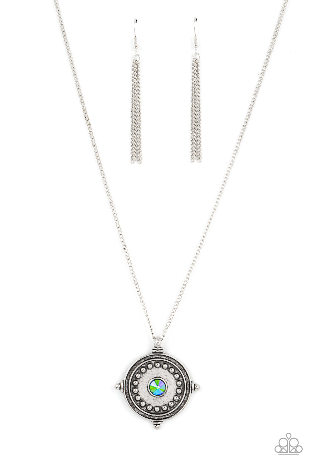 Compass Composure Green Necklace