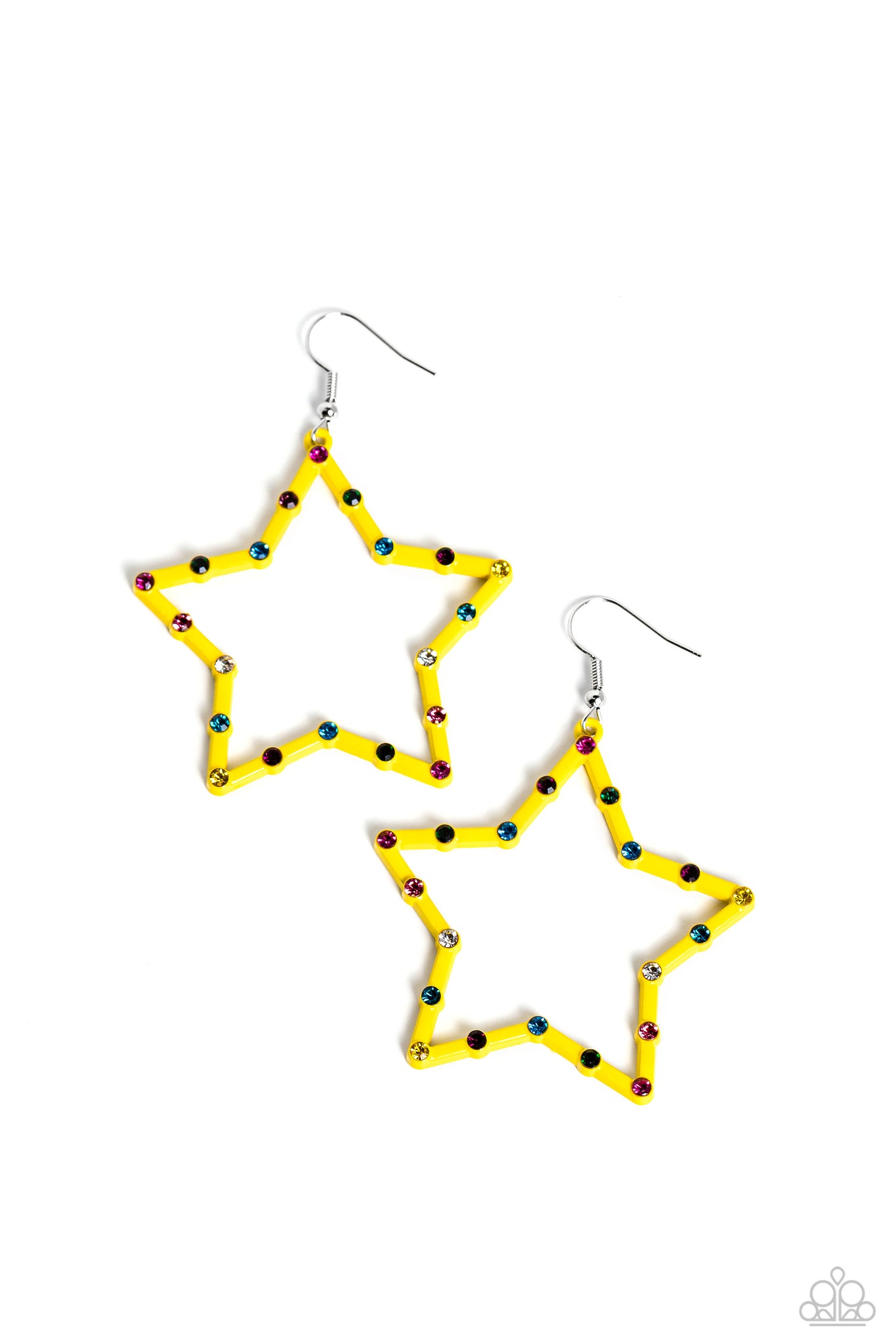 Confetti Craze Yellow Earrings
