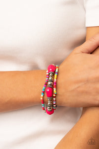 Confidently Crafty Bracelet (Pink, Purple)
