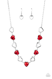 Contemporary Cupid Necklace (Pink, Multi, Red)