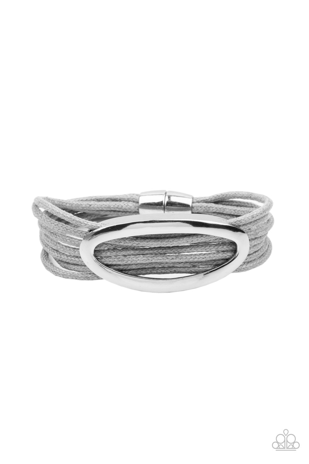Corded Couture Silver Bracelet
