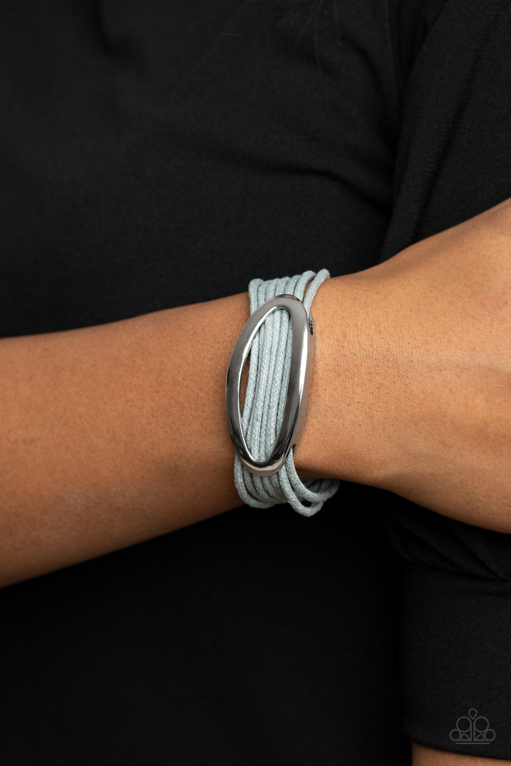 Corded Couture Silver Bracelet