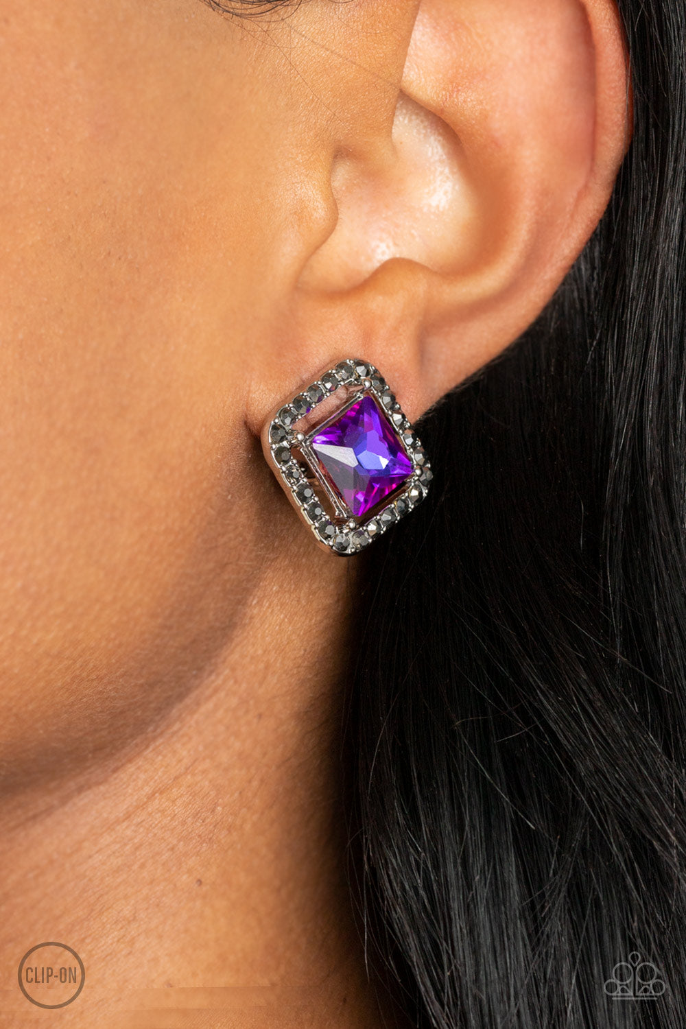 Cosmic Catwalk Earring (Purple, Green)