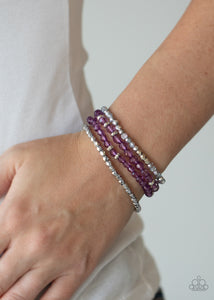 Crystal Crush Purple Bracelet