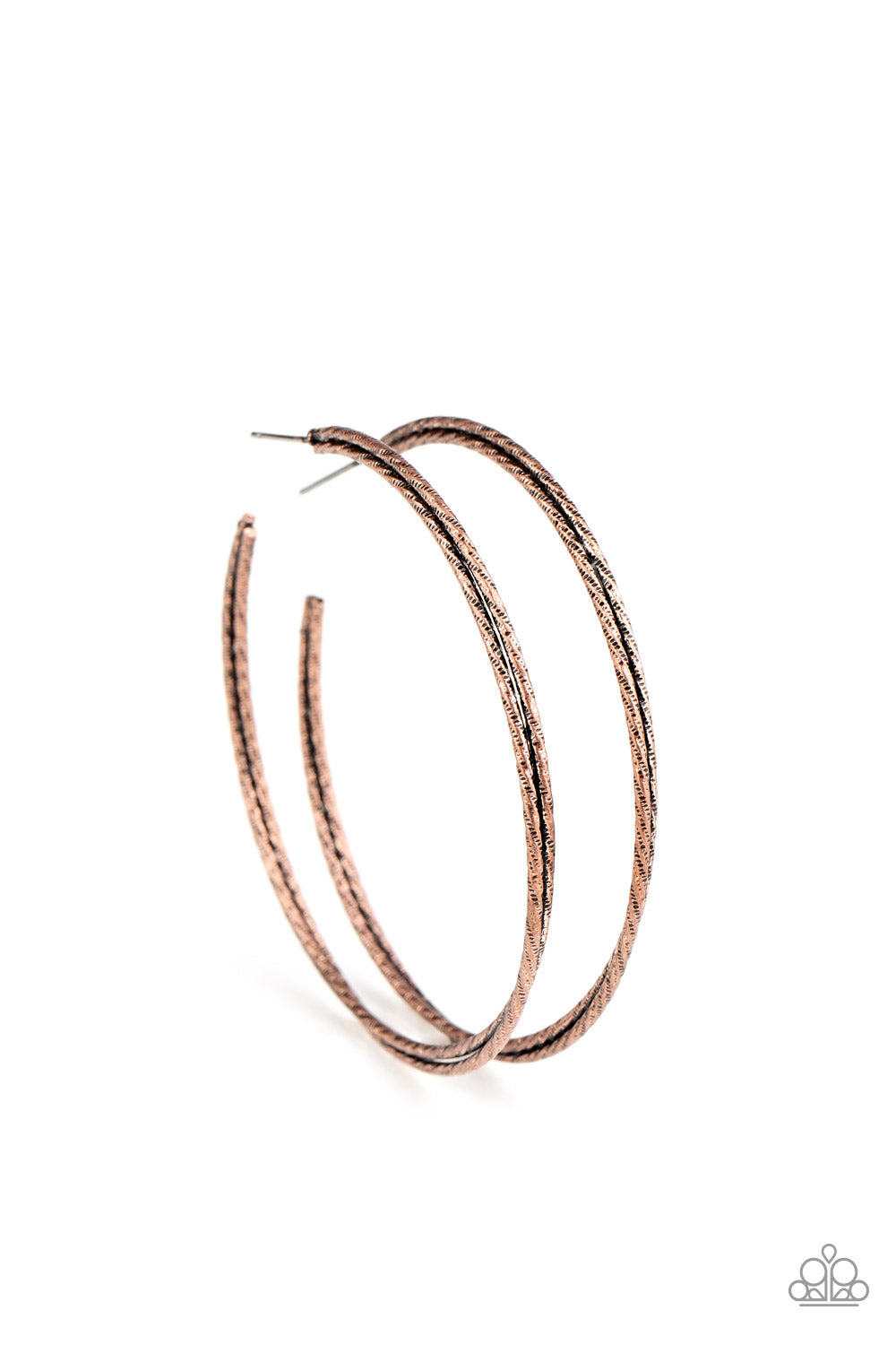Curved Couture Copper Earring