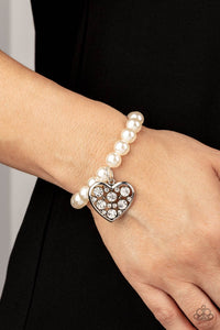 Cutely Crushing Bracelet (Silver, White, Pink)