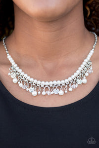 Glamour Trove White Necklace