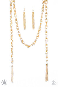Scarfed For Attention Blockbuster Necklace (Black, Gold, Silver)