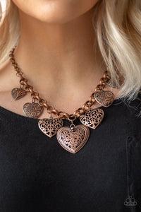 Love Lockets Copper Necklace