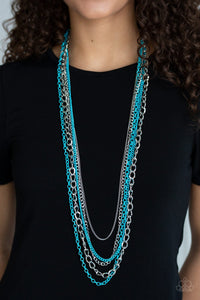Industrial Vibrance Blue Necklace