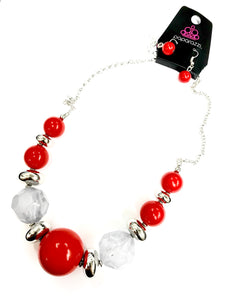 Daytime Drama Red Necklace