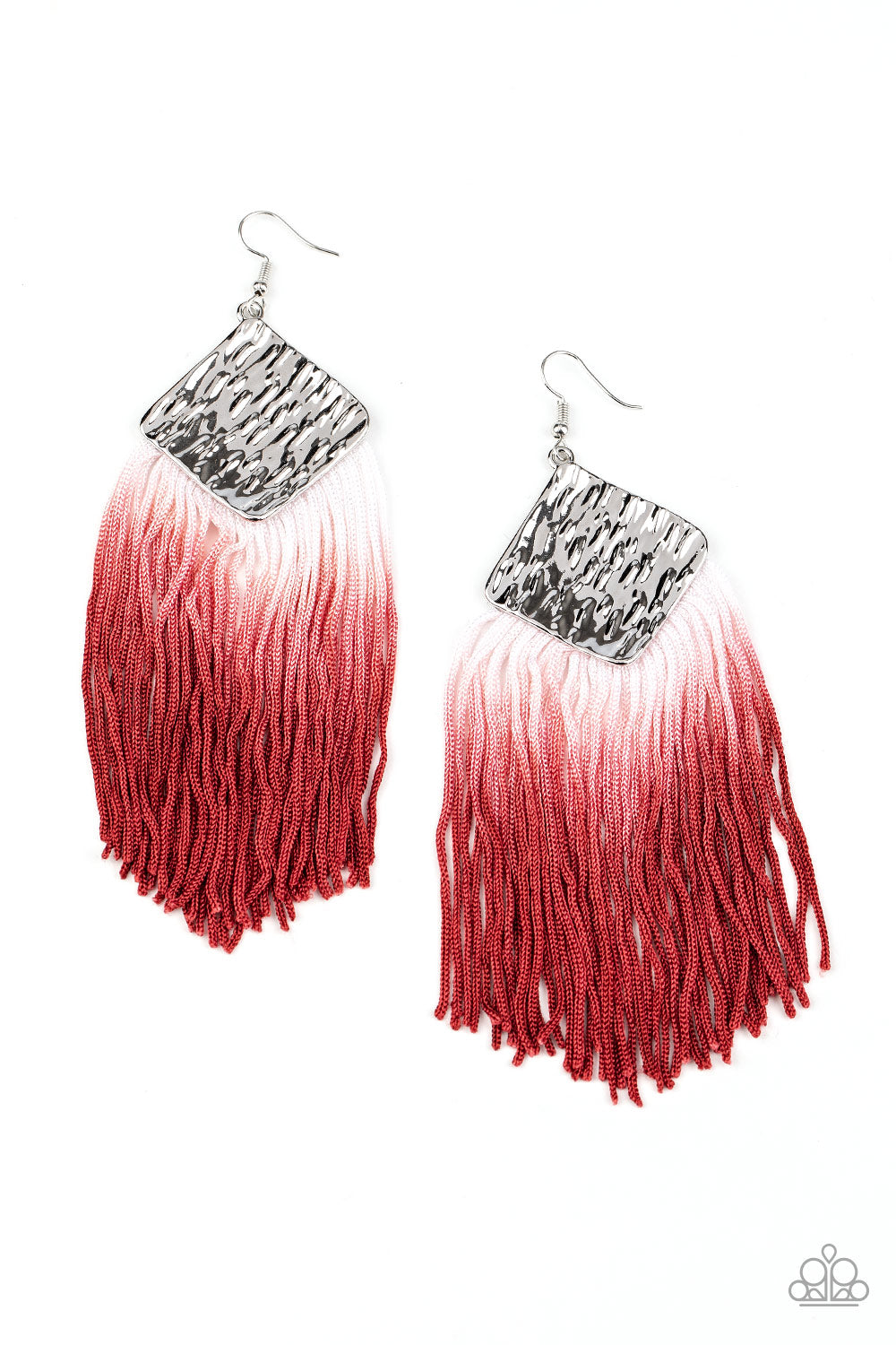 Dip The Scales Red Earring