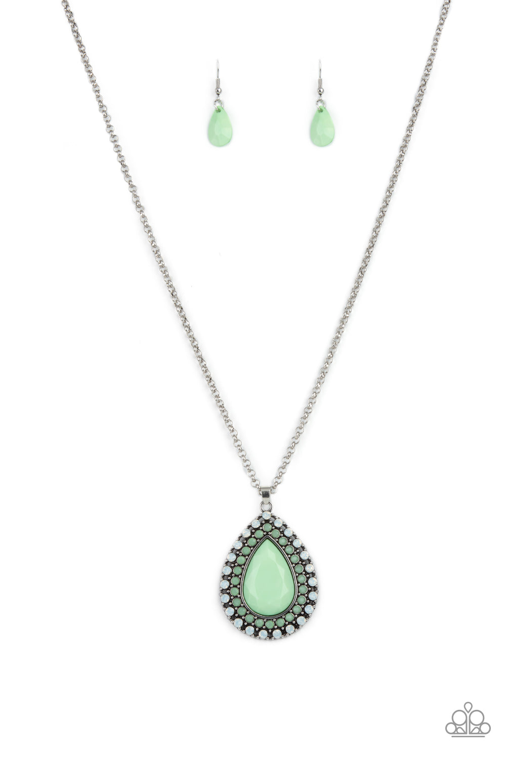 DROPLET Like Its Hot Necklace (Green, Blue)