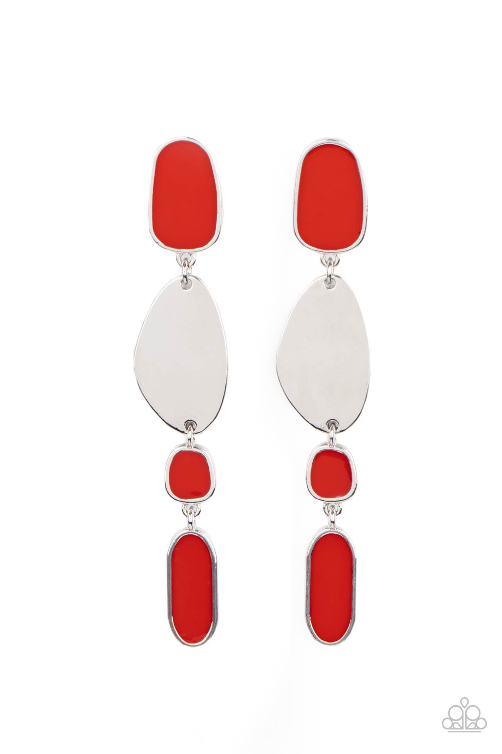 Deco By Design  Earring (Red, Multi)