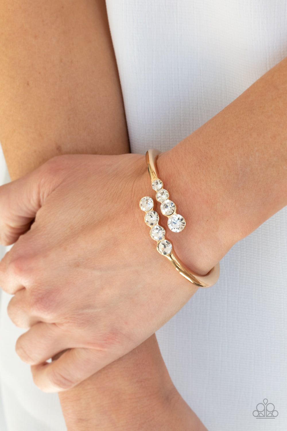 Defying Dazzle Gold Bracelet