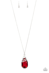 Demandingly Diva Necklace (Red, White)