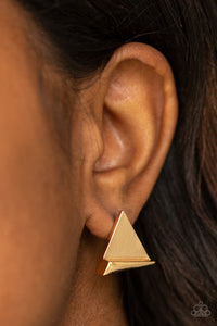 Die TRI-ing Earring (Gold, Silver)