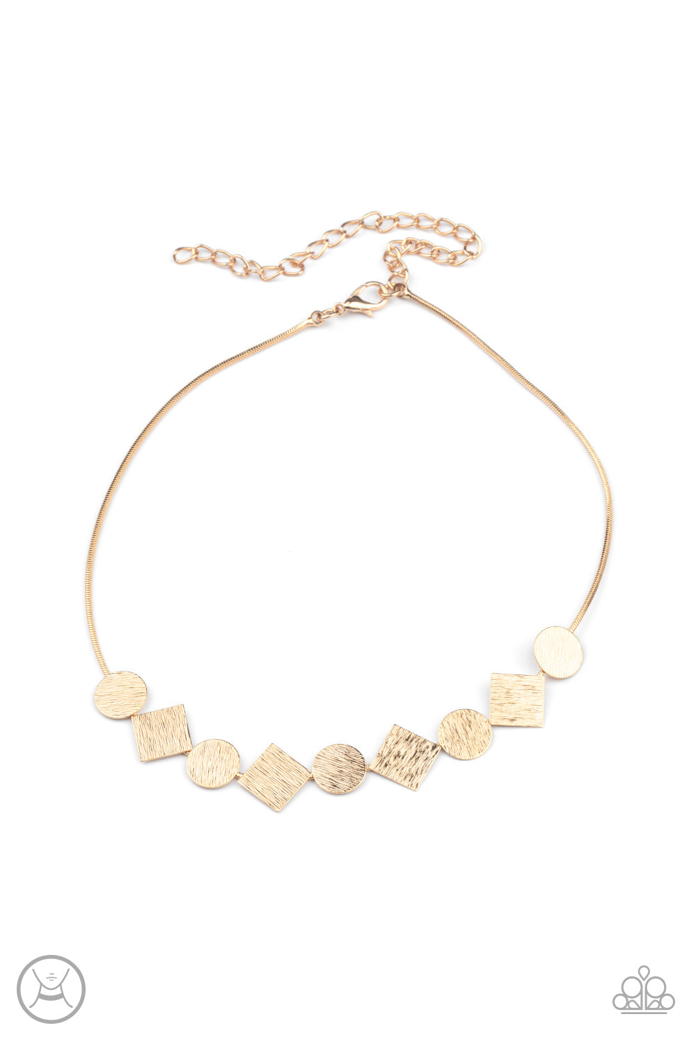 Dont Get Bent Out Of Shape Gold Necklace